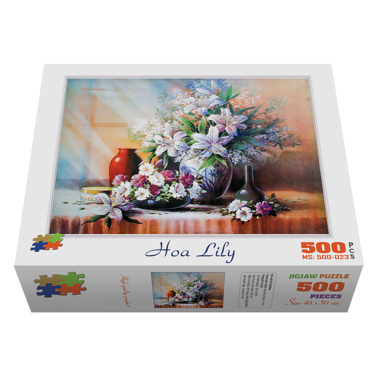 Bộ tranh xếp hình cao cấp 500 mảnh ghép – Hoa Lily