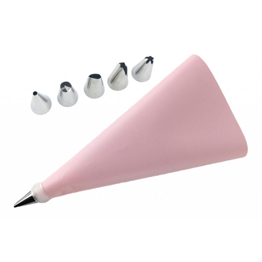 2Set Piping Pastry Bag Stainless Steel Nozzles Cake Decor DIY Tools Set