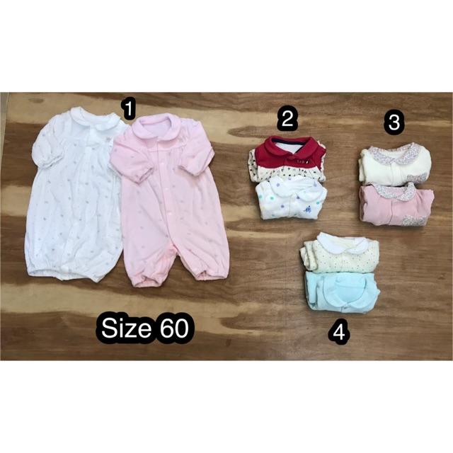 Set 2 body - túi ngủ bé gái xuất Nhật (size 60)