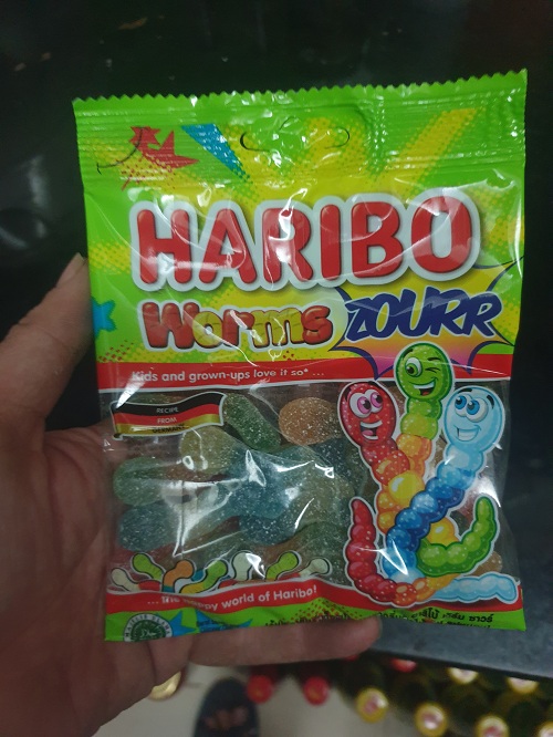 Kẹo Dẻo Haribo Worms Zourr 80G