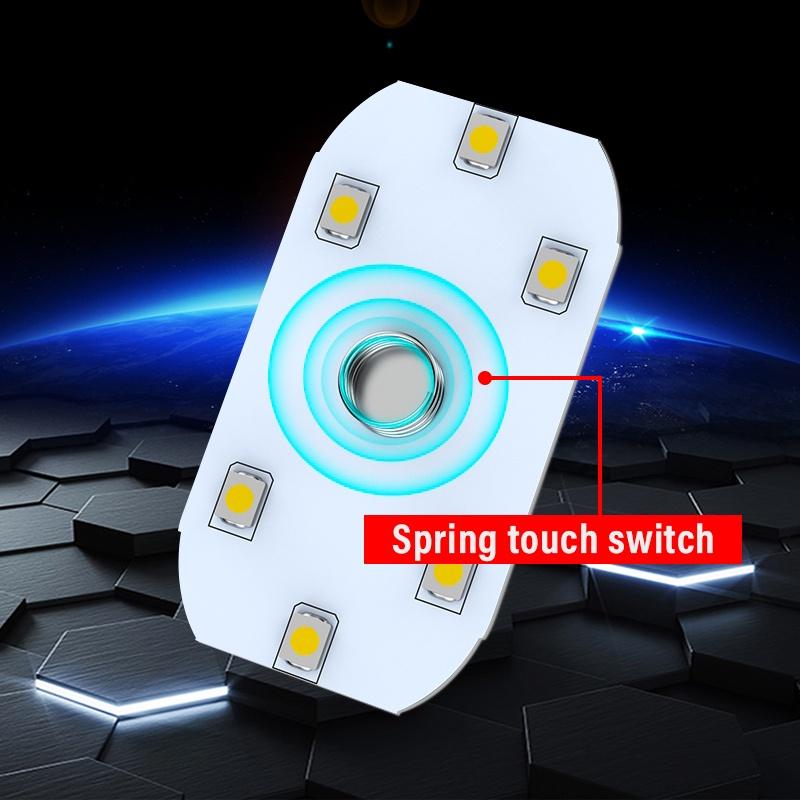 Đèn LED Cảm Ứng Không Dây Gắn Trần Xe Hơi Sạc USB Tiện Dụng
