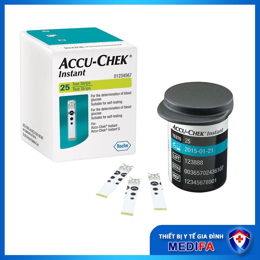 Que thử đường huyết Accu-Chek Instant nhập khẩu chính ngạch, có tem niêm phong &amp; nhãn phụ TV