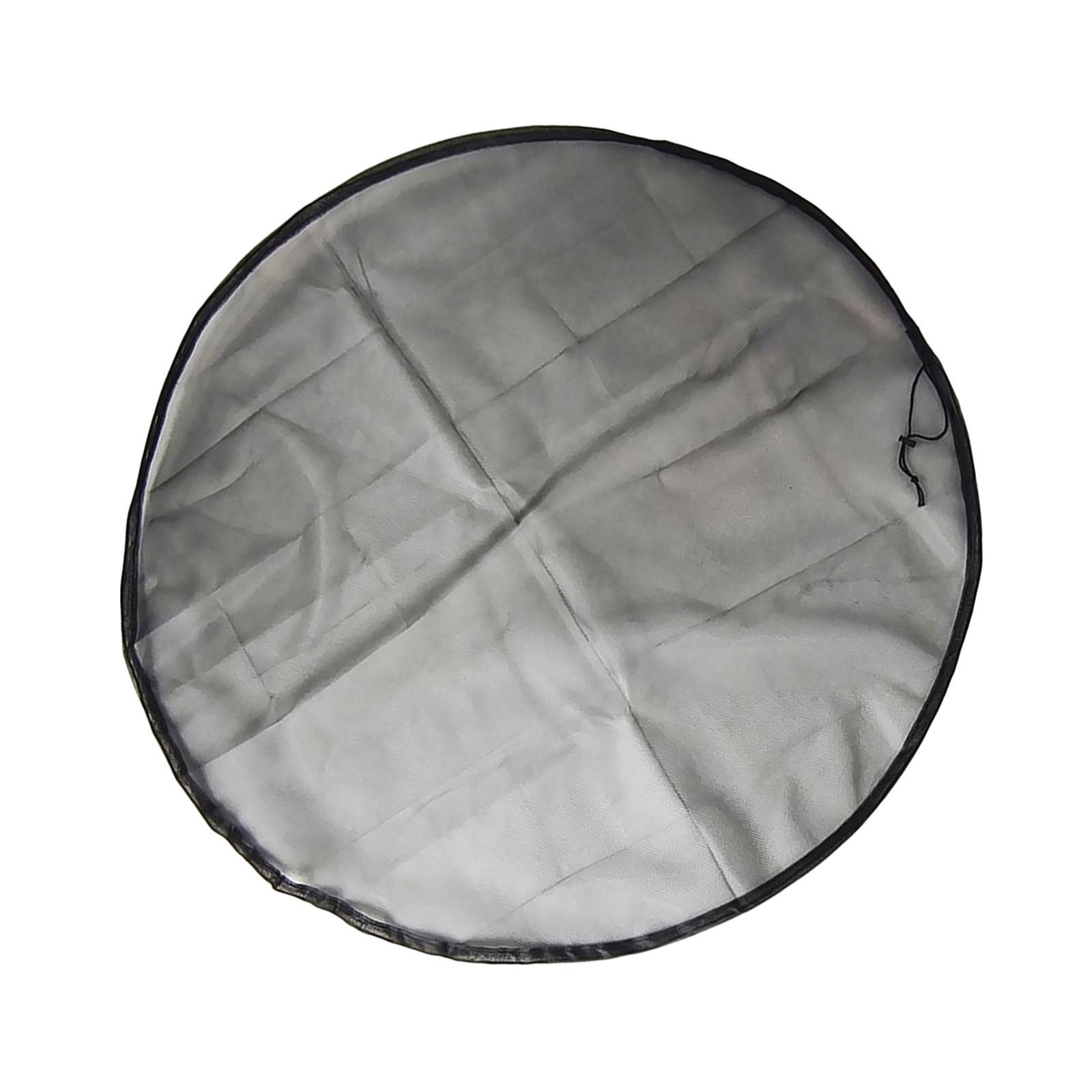 Mesh Cover for Rain Barrel Water Collection Buckets Cover for Outdoor Garden