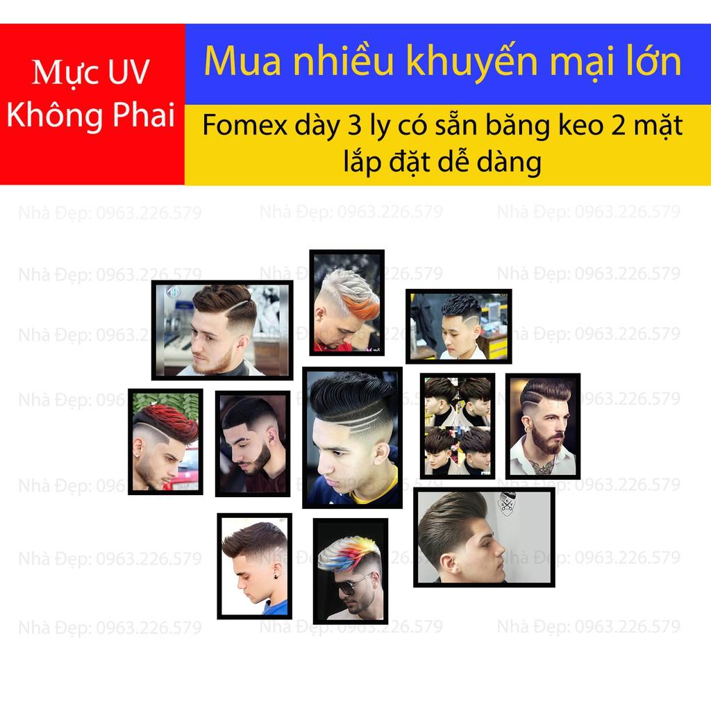 Bộ tranh FOMEX dán tường tiệm cắt tóc nam. Mã H02