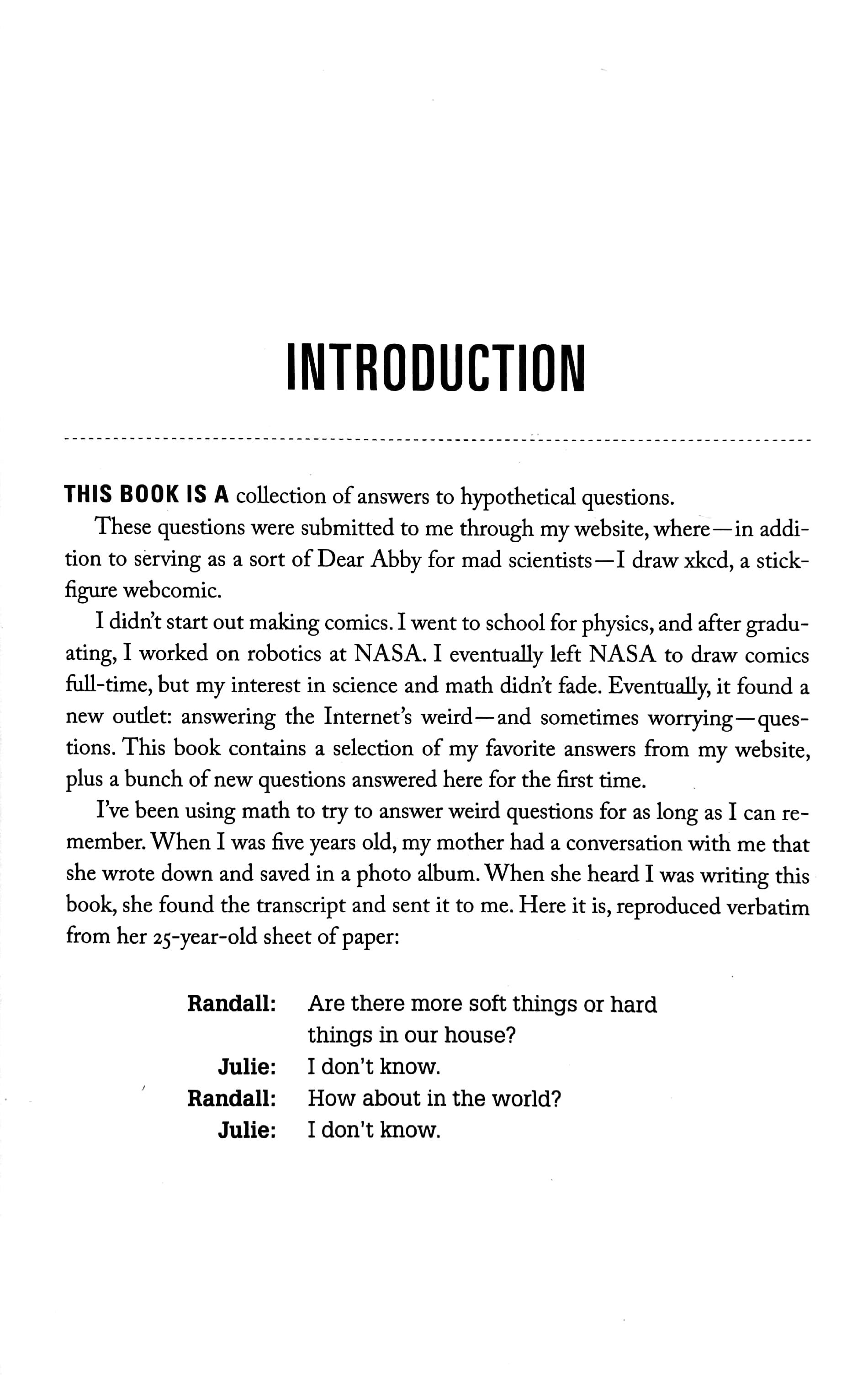 What If?: Serious Scientific Answers to Absurd Hypothetical Questions