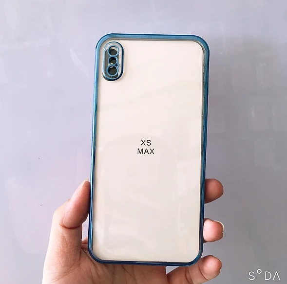 Ốp viền màu lưng trong cạnh vuông dành cho iPhone Xs Max