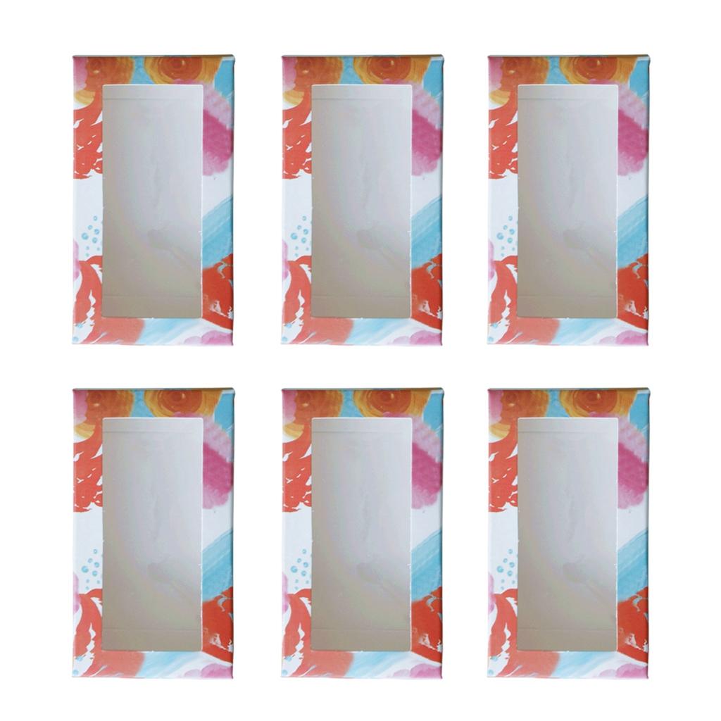 6X Kraft Paper Gift Box Gift Favor Storage Container Case for Candy Dessert