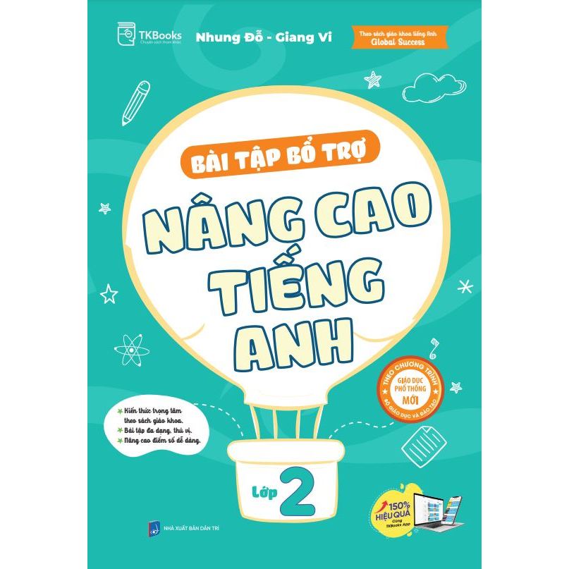 Sách - Bài tập bổ trợ nâng cao tiếng Anh lớp 2 - Theo Chương Trình Sách Giáo Khoa - MC