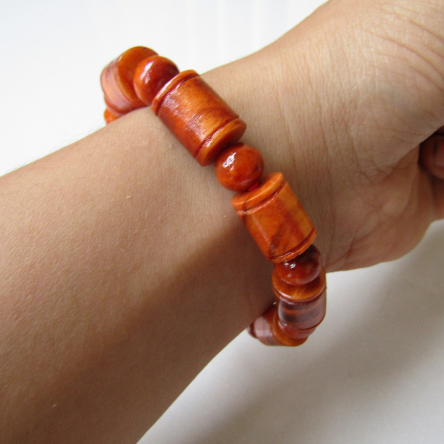 Vòng Tay Huyết Long Đốt Trúc Thấu Quang 99,99% Đủ SiZe 8-10-12-14
