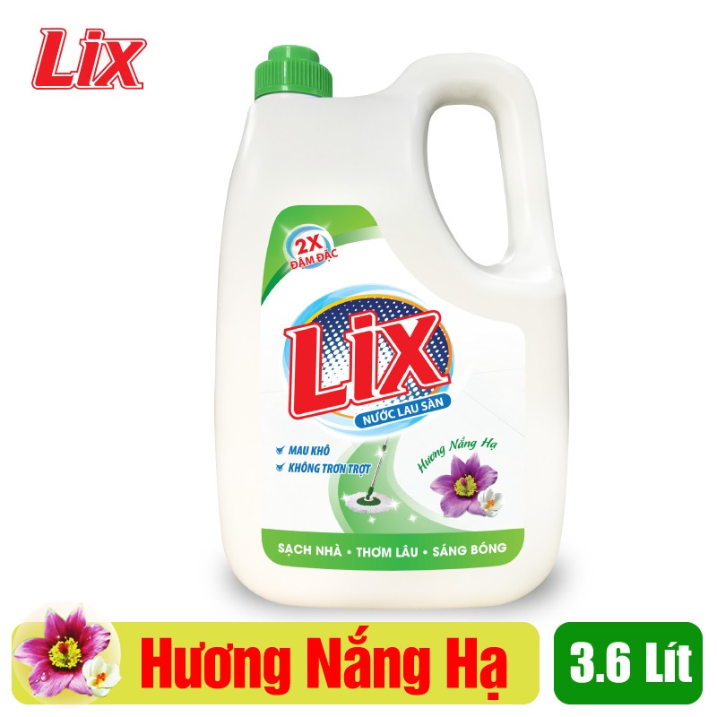 Nước lau sàn Lix hương nắng hạ 3.6 lít LH360