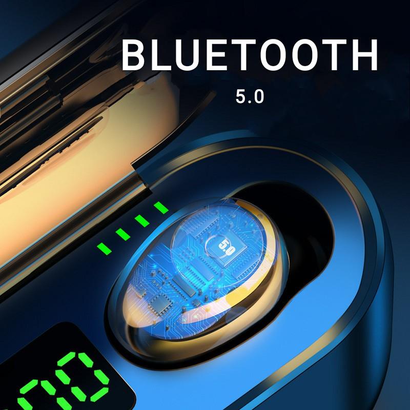 Tai nghe Bluetooth AMOI F9 bản QUỐC TẾ chạm cảm ứng chống nước IPX5 chống ồn cao cấp