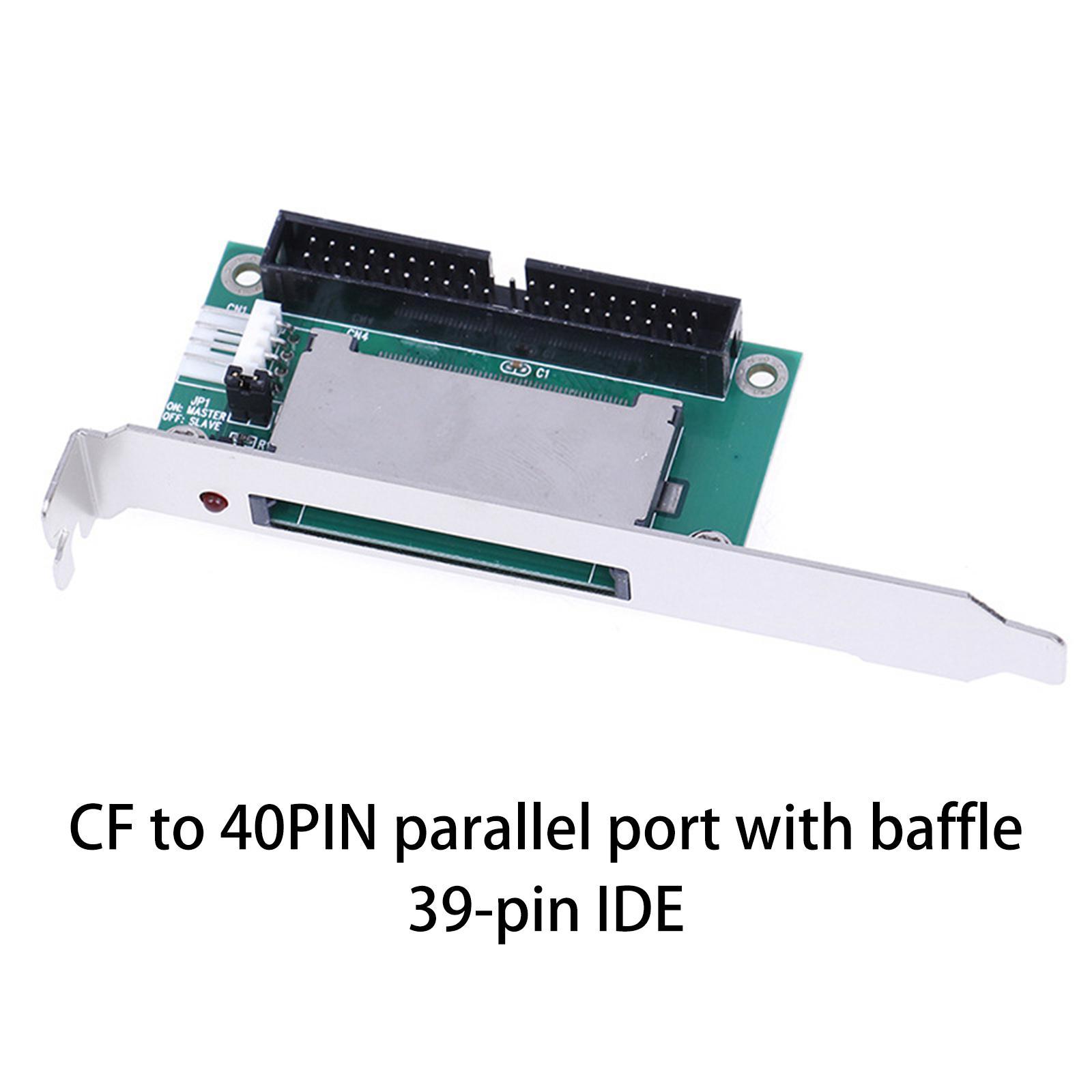 40 Pin CF ide Adapter CF Compact Flash Card to 3.5 IDE Converter with Bracket Back Panel