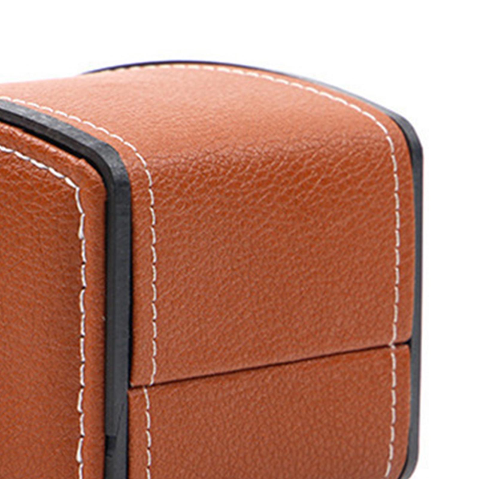 2pcs Classic PU Leather Watch Case Display Holder Organizer Jewelry Boxes
