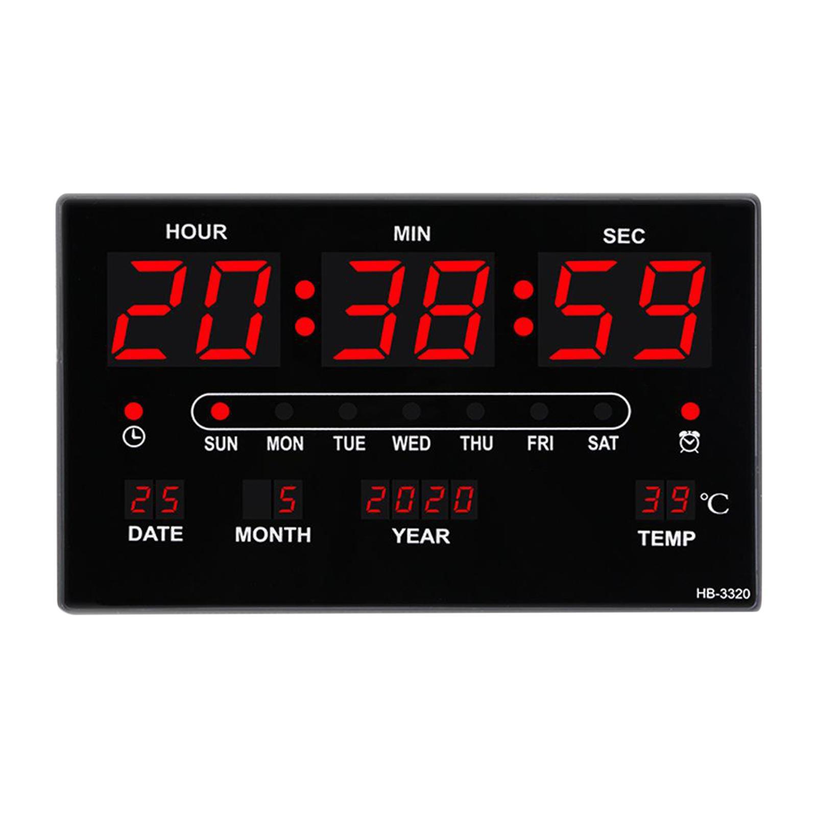 17'' LED Screen Clock 24H Time  US