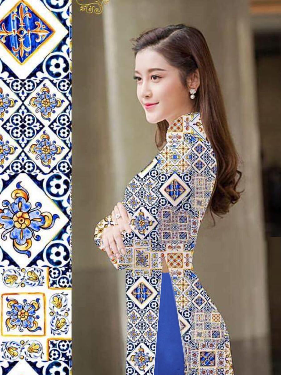 BỘ ÁO DÀI CÔ BA SÀI GÒN HÀNG THIẾT KẾ KÈM QUẦN- NT2057