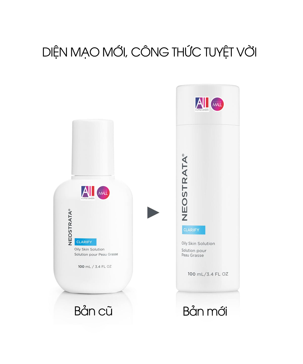 Dung dịch 8% AHA NeoStrata oily skin solution clarify 8% aha 100ml TẶNG mặt nạ Sexylook (Nhập khẩu)