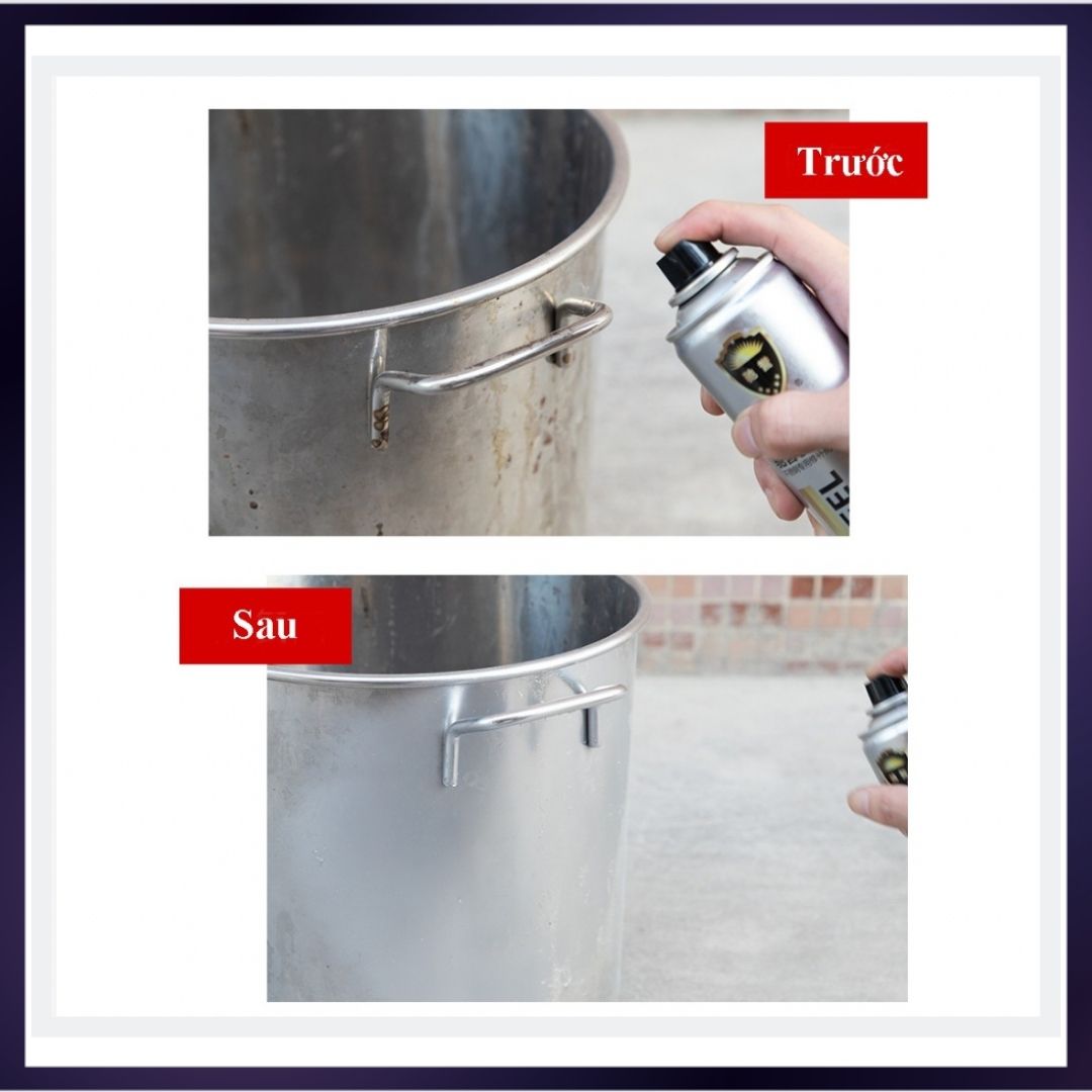 Chai xịt sơn mại Chrome, inox, bạc sản xuất theo công nghệ Nhật Bản