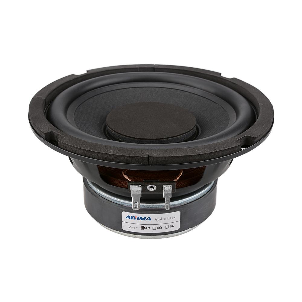 AIYIMA 1 Cái Loa Siêu Trầm 6.5 Inch 4 8 Ohm 80W Siêu Bass Loa Trầm Rạp Hát Tại Nhà Cho Giá Sách loa Máy Tính Color: 8 Ohm Subwoofer Woofer Size/Full-Range Size: 6.5"