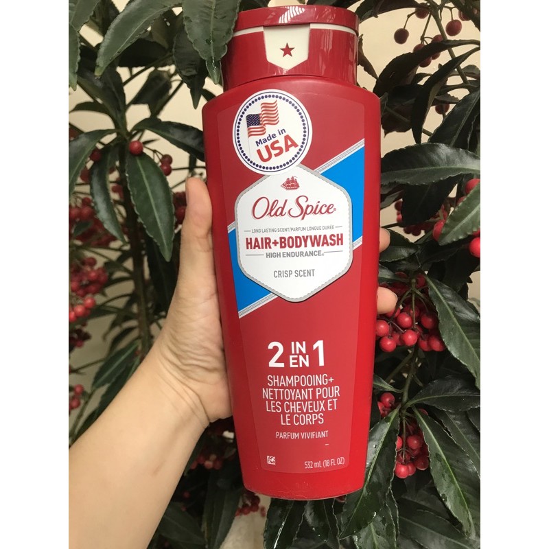 Sữa Tắm Gội Old Spice 2in1 Body Wash 2IN1 High Endurance 532ml