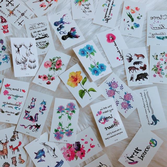 Set 30 hình xăm dán giá 50k