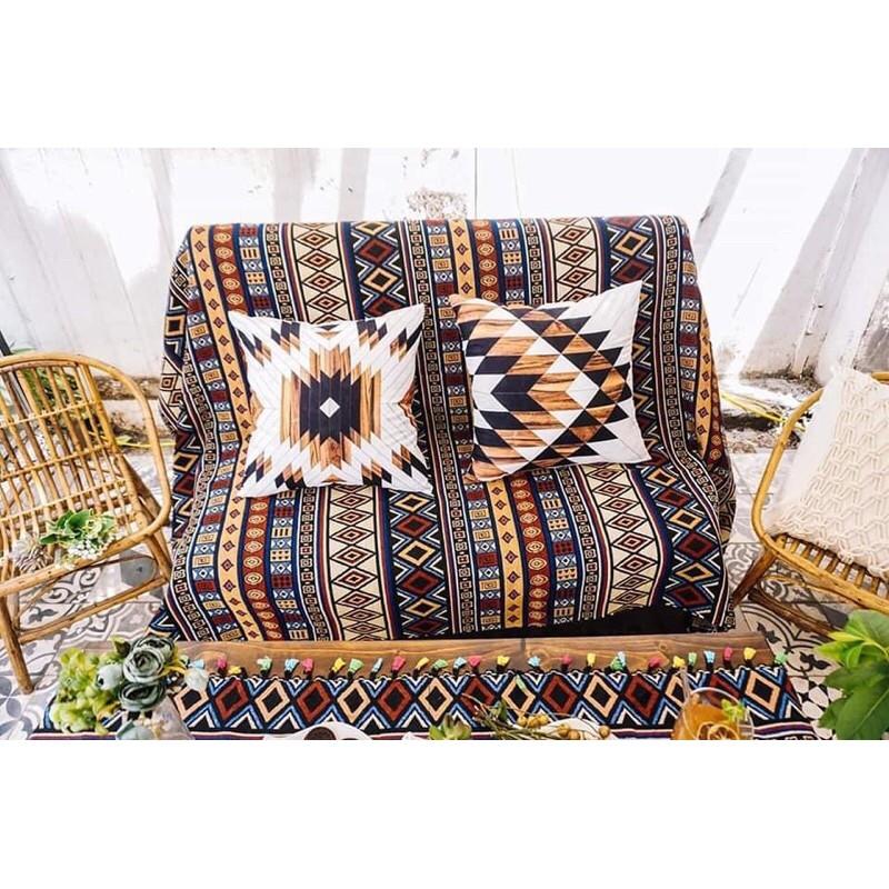 Phủ sofa vải thổ cẩm
