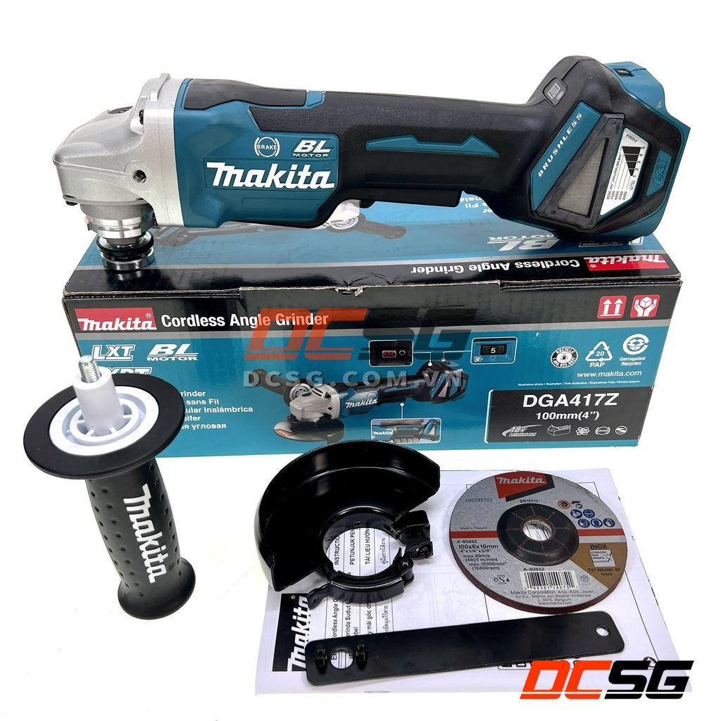 Máy mài góc 100mm dùng pin 18V Makita DGA417Z  | DCSG