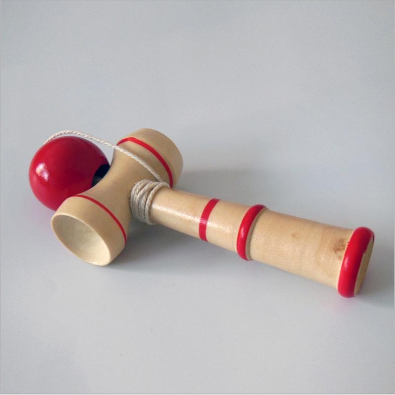 Đồ chơi tung hứng Kendama bằng gỗ tự nhiên, loại nhỏ KD3 (đường kính bóng D3cm)