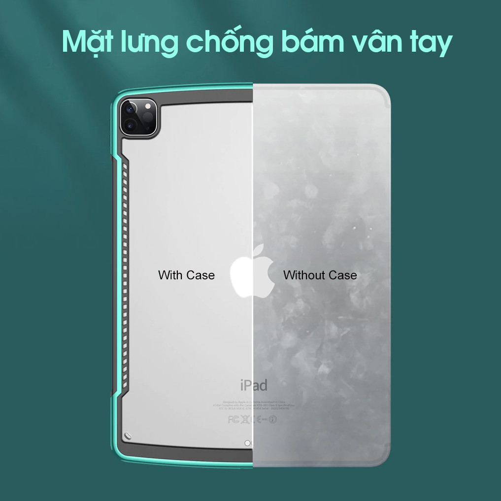 Ốp lưng iPad Pro 11 inch , Chính hãng XUNDD, Mặt lưng trong, Viền TPU, Chống sốc, CẠNH MÀU - ALPHA SERIES - Hàng Nhập Khẩu