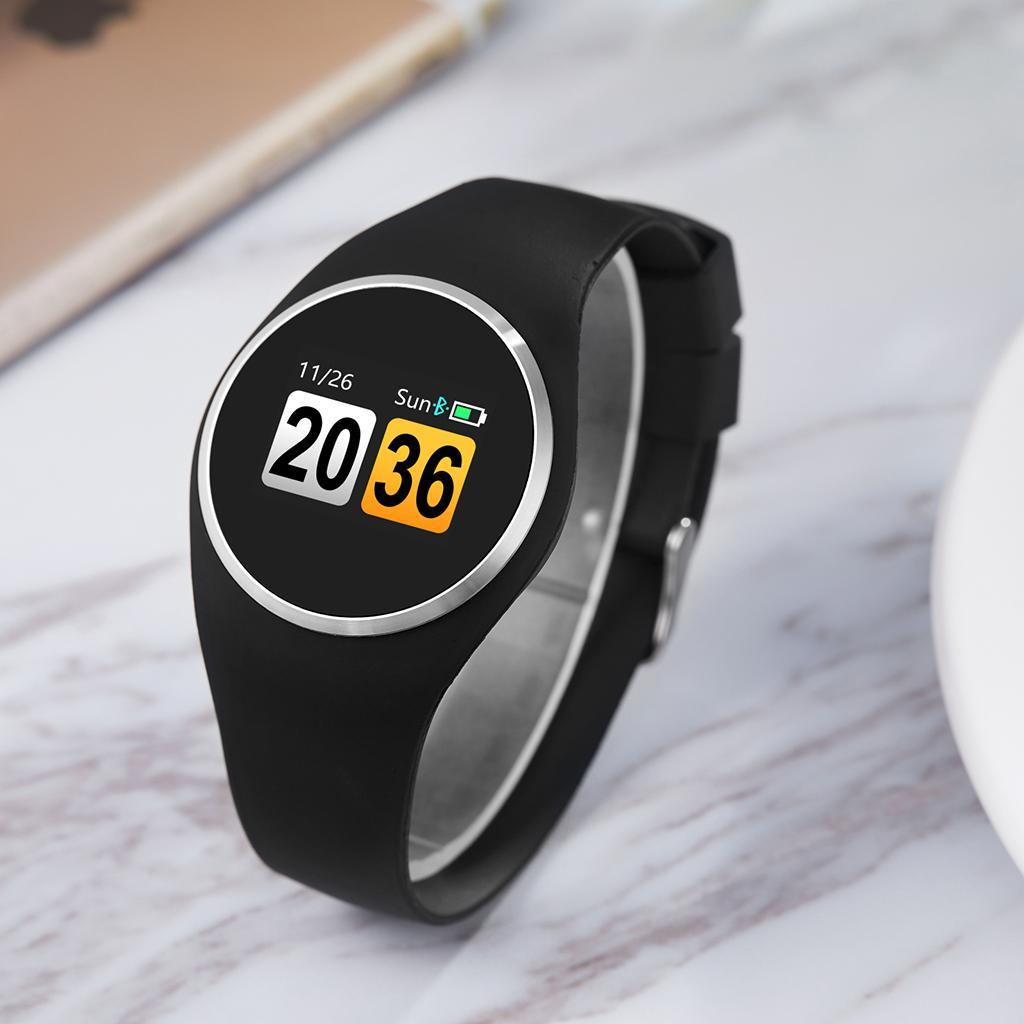 Smart Watch Fitness Tracker Bracelet Heart Rate Monitor Wristband IP67 Black
