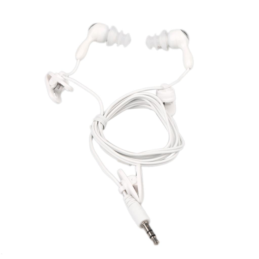 3.5mm Waterproof Earphone Headphone Stereo Swimming for MP3 Radio iPod