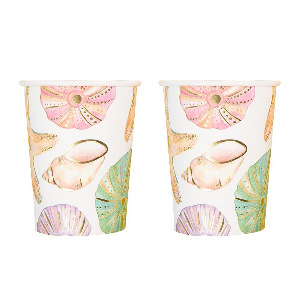 10pcs Starfish Sea Snail Disposable Cup Birthday Party Tableware Decoration