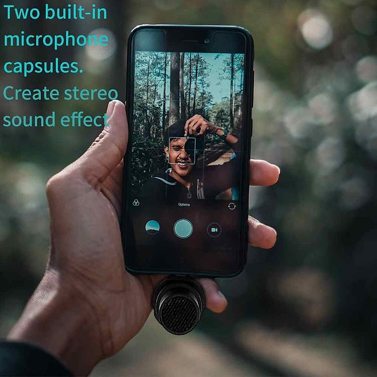 Microphone Thu Âm Chuyên Nghiệp , Dành Cho Smartphone Android - Type C BY-DM100 (FB303) AnZ - Tặng kèm bông lọc thường và bông lọc chắn gió