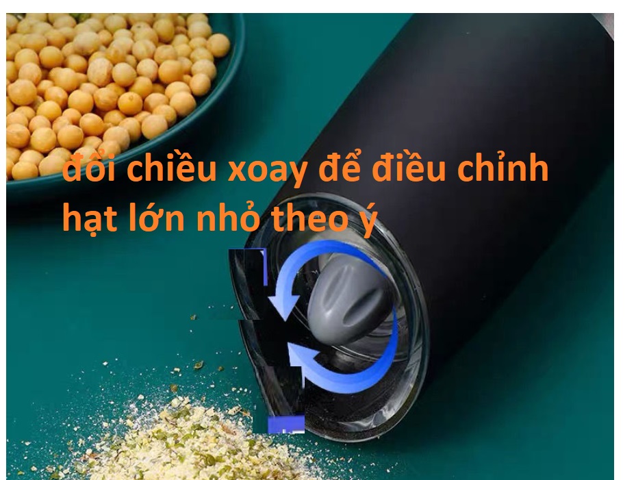 Máy xây muối tiêu Máy xay gia vị Máy xay hạt tiêu cảm ứng trọng lực Máy nghiền hạt tiêu Spot Black sạc USB