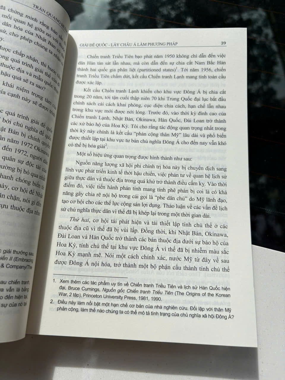 GIẢI ĐẾ QUỐC: LẤY CHÂU Á LÀM PHƯƠNG PHÁP - Trần Quang Hưng - Khai Minh Books