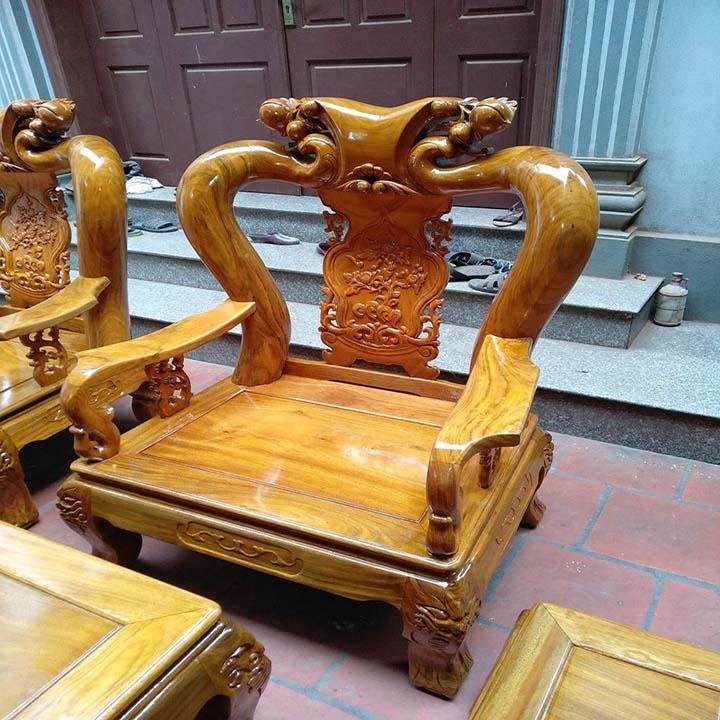 bộ bàn ghế minh quốc đào gỗ lim nam phi