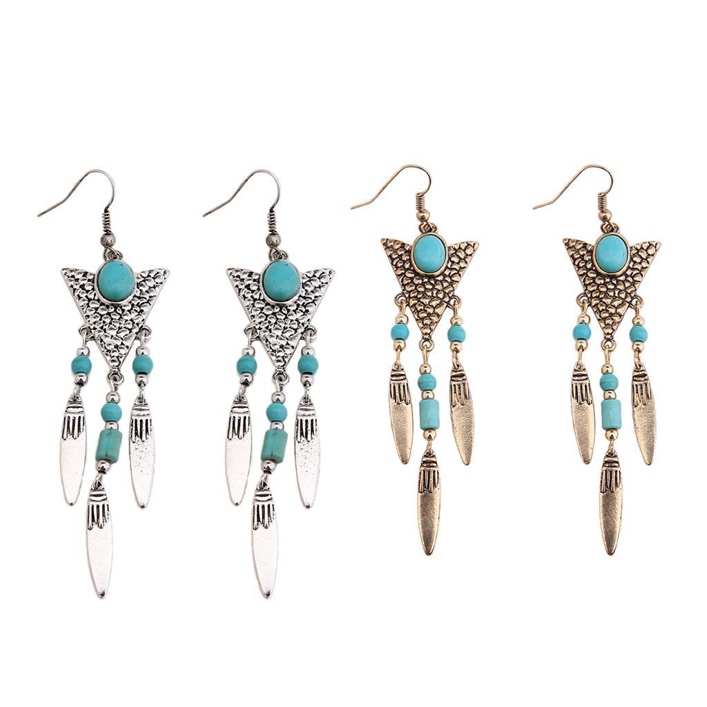 Vintage Charms Pendant Drop Earrings Women Dangle Earrings