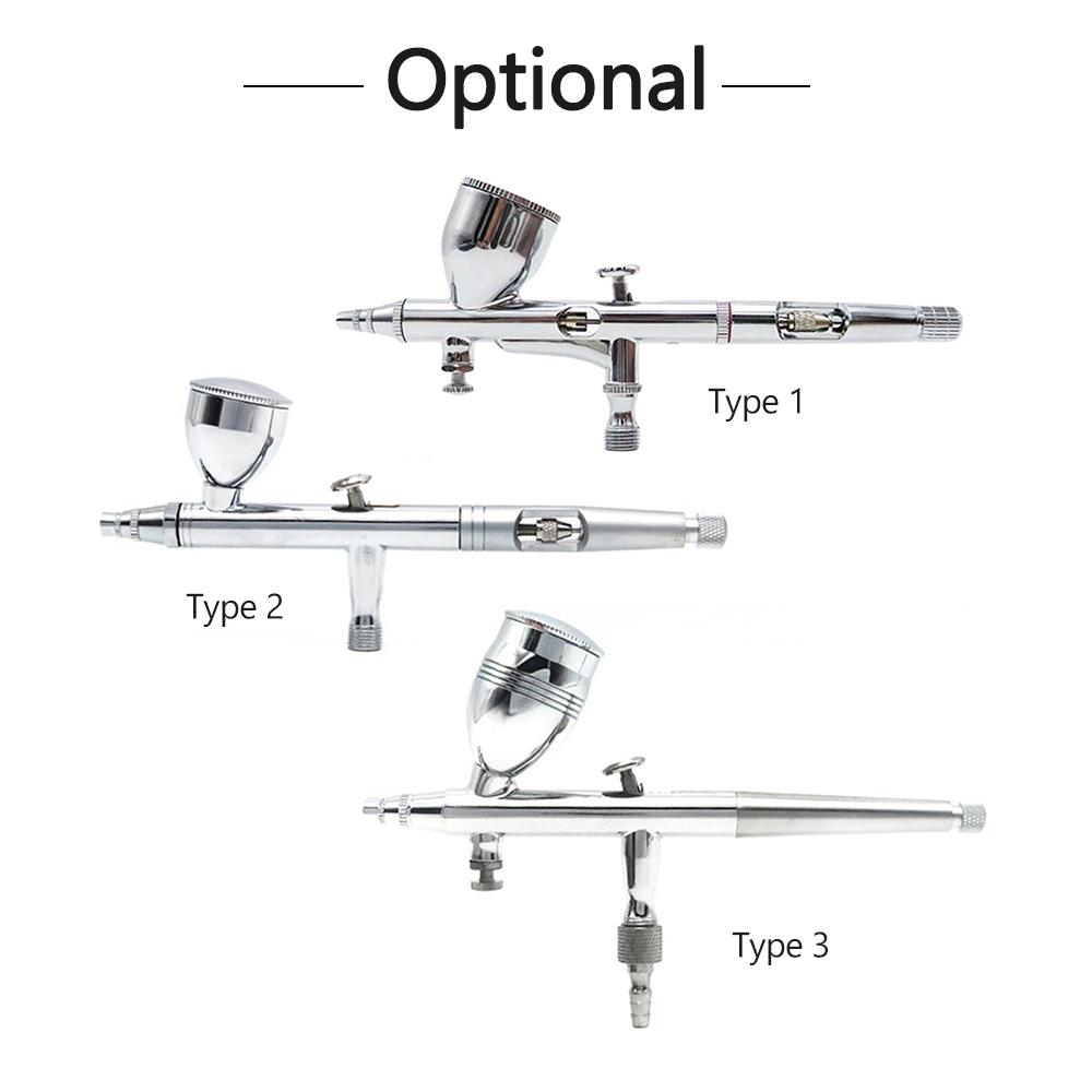 Bộ vòi phun kim 0,3mm/0,5mm/0,8mm Bộ cọ khí tác động kép Bộ súng phun với cốc chất lỏng 2cc/5cc/13cc cho người mẫu tô màu Tranh xăm Trang trí bánh Trang trí làm đẹp móng tay