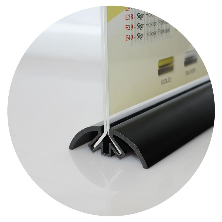Kệ Mica 02 Mặt Đế Nhôm Cao Cấp A5 E38