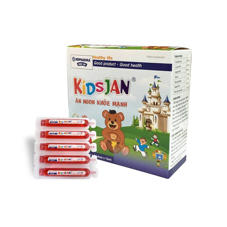 KIDSJAN Ăn Ngon Khỏe Mạnh - HDPHARMA - Bổ Sung Vitamin, Hỗ Trợ Trẻ Ăn Ngon Và Tăng Sức Đề Kháng