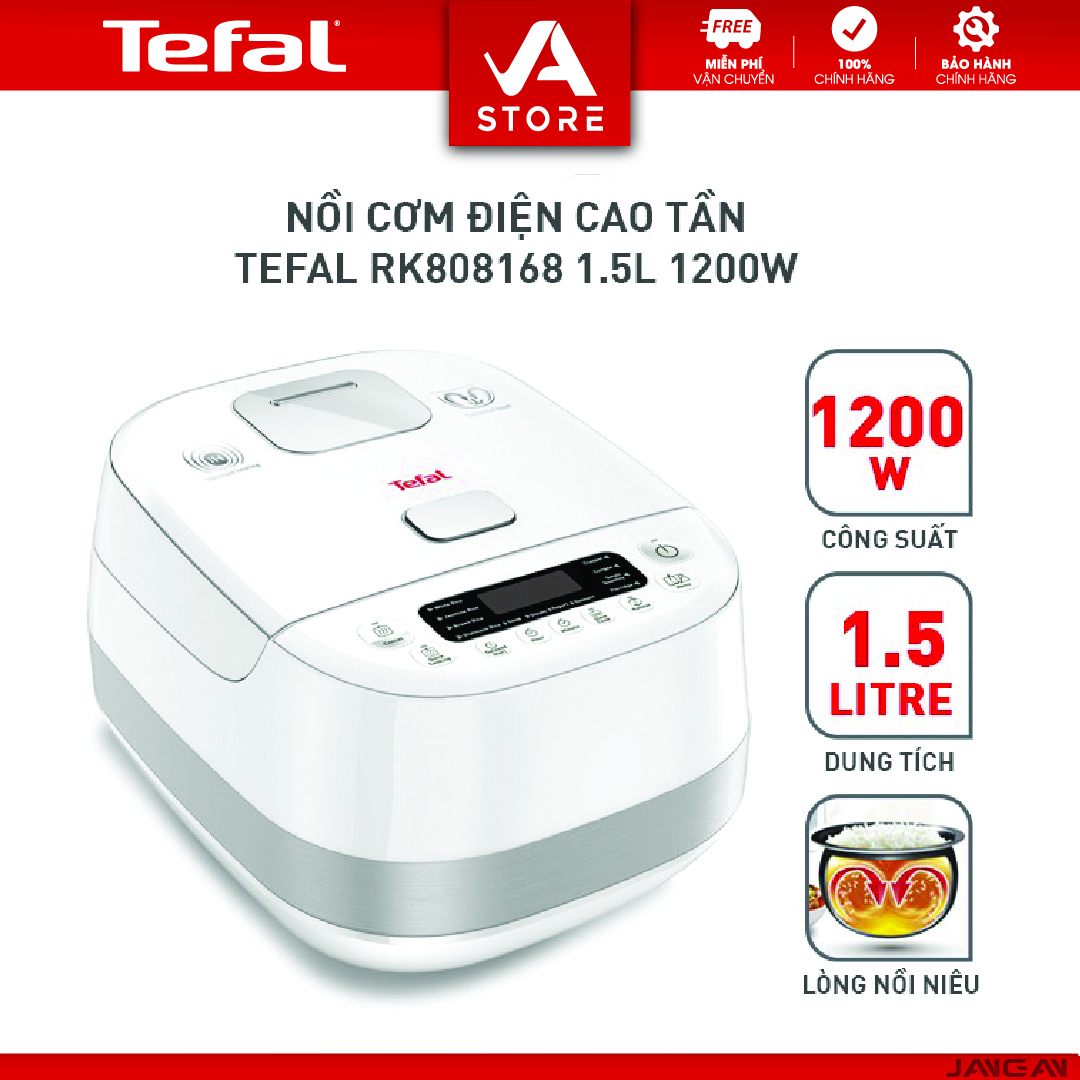 Nồi cơm điện tử cao tần Tefal RK808168 1.5L - 16 menu - BH 2 năm - Hàng Chính Hãng