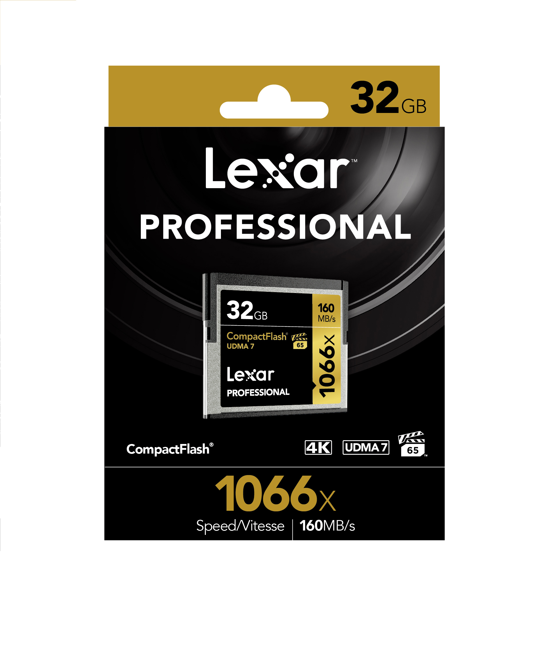 Thẻ Nhớ  Lexar CF 32GB Professional 1066x  (160 Mb/s) - Hàng chính hãng