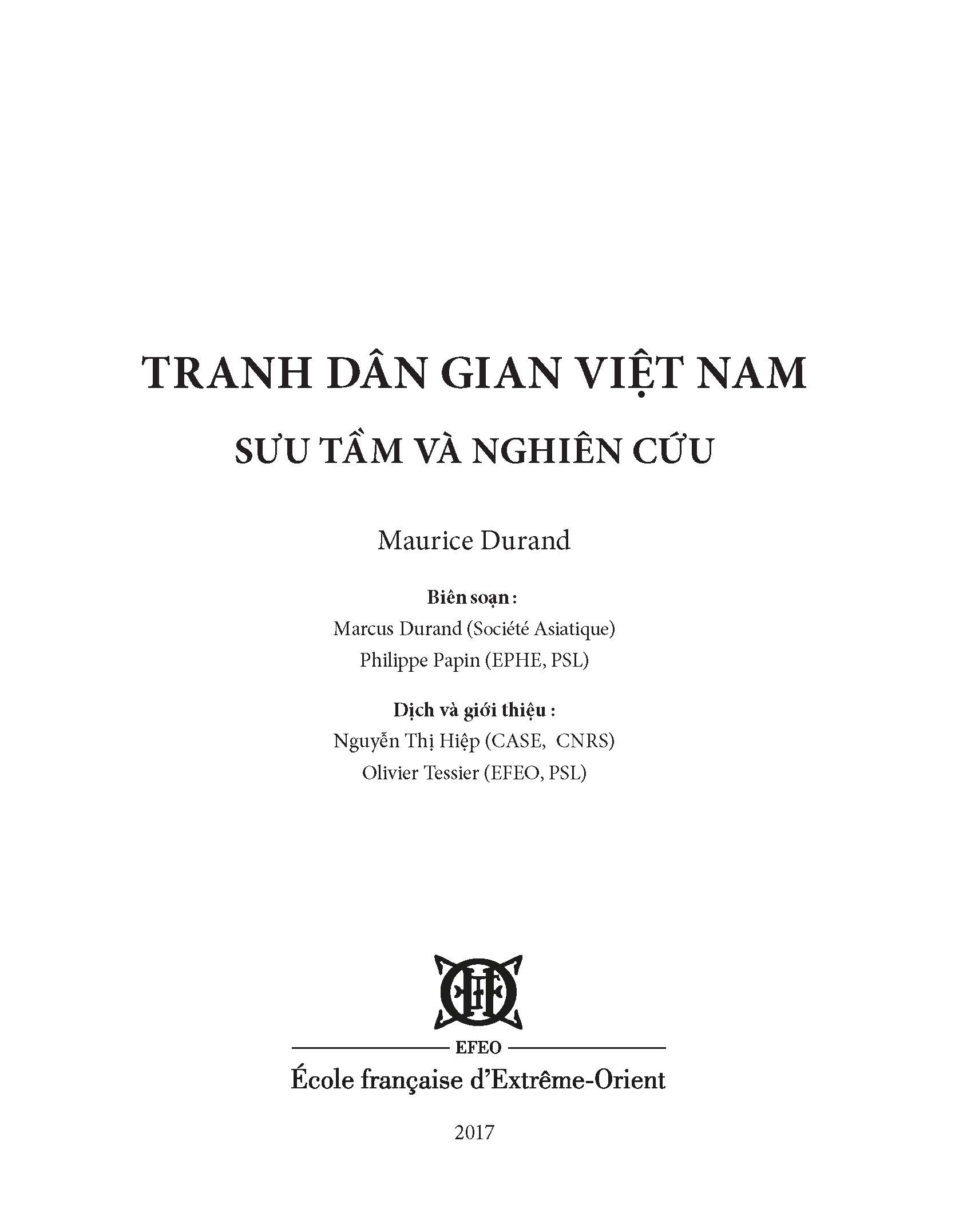 Tranh Dân Gian Việt Nam Sưu Tầm Và Nghiên Cứu