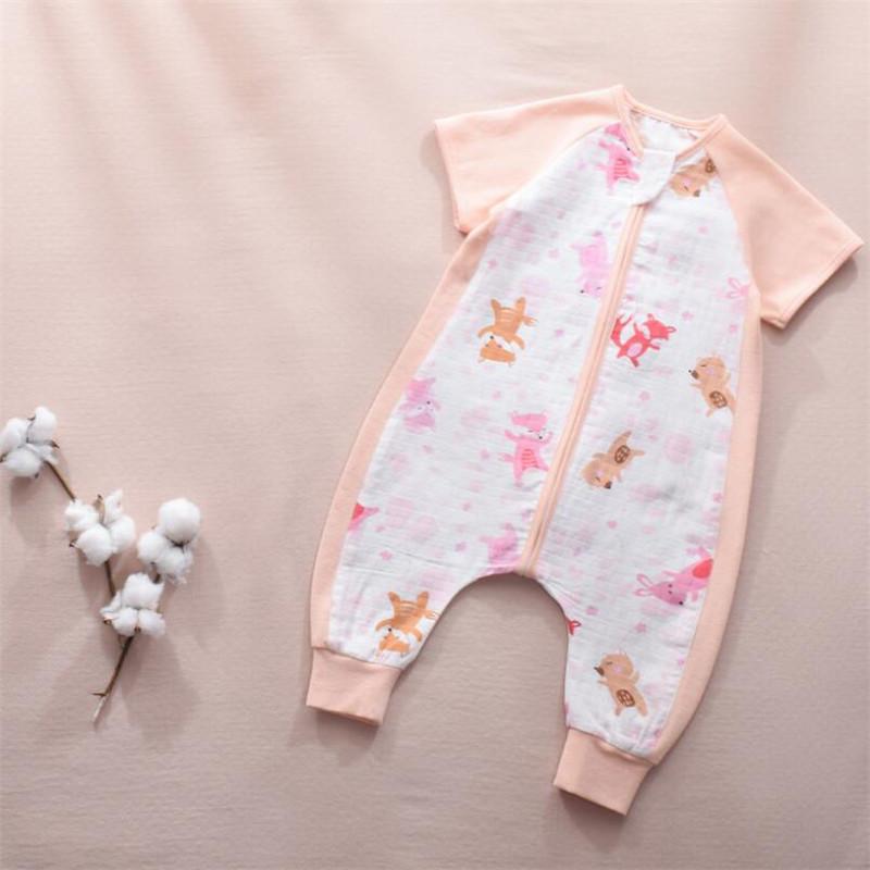 Tre Cotton Muslin Túi Ngủ Cho Bé Cách Nhau Chân Trẻ Em Ngủ Bao Mùa Hè Thoáng Khí Cho Bé Kids Túi Ngủ Đồ Ngủ Bộ Đồ Ngủ