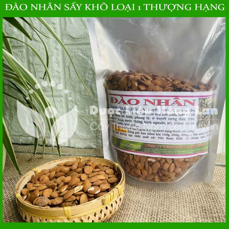 100g Đào nhân vị thuốc bắc khô sạch