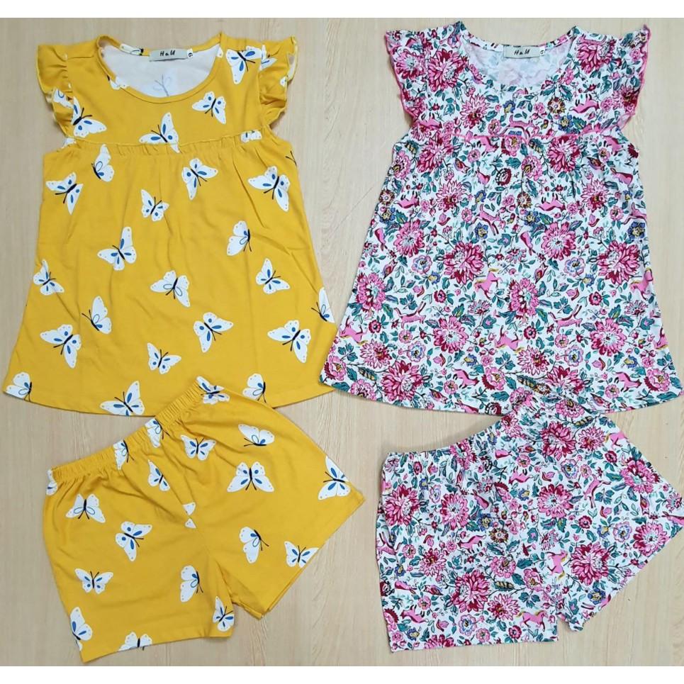 Bộ cánh tiên bé gái size đại - Vải 100% cotton mềm mịn mát - size 20 - 45kg - nhiều màu sắc, hoa văn đáng yêu cho bé