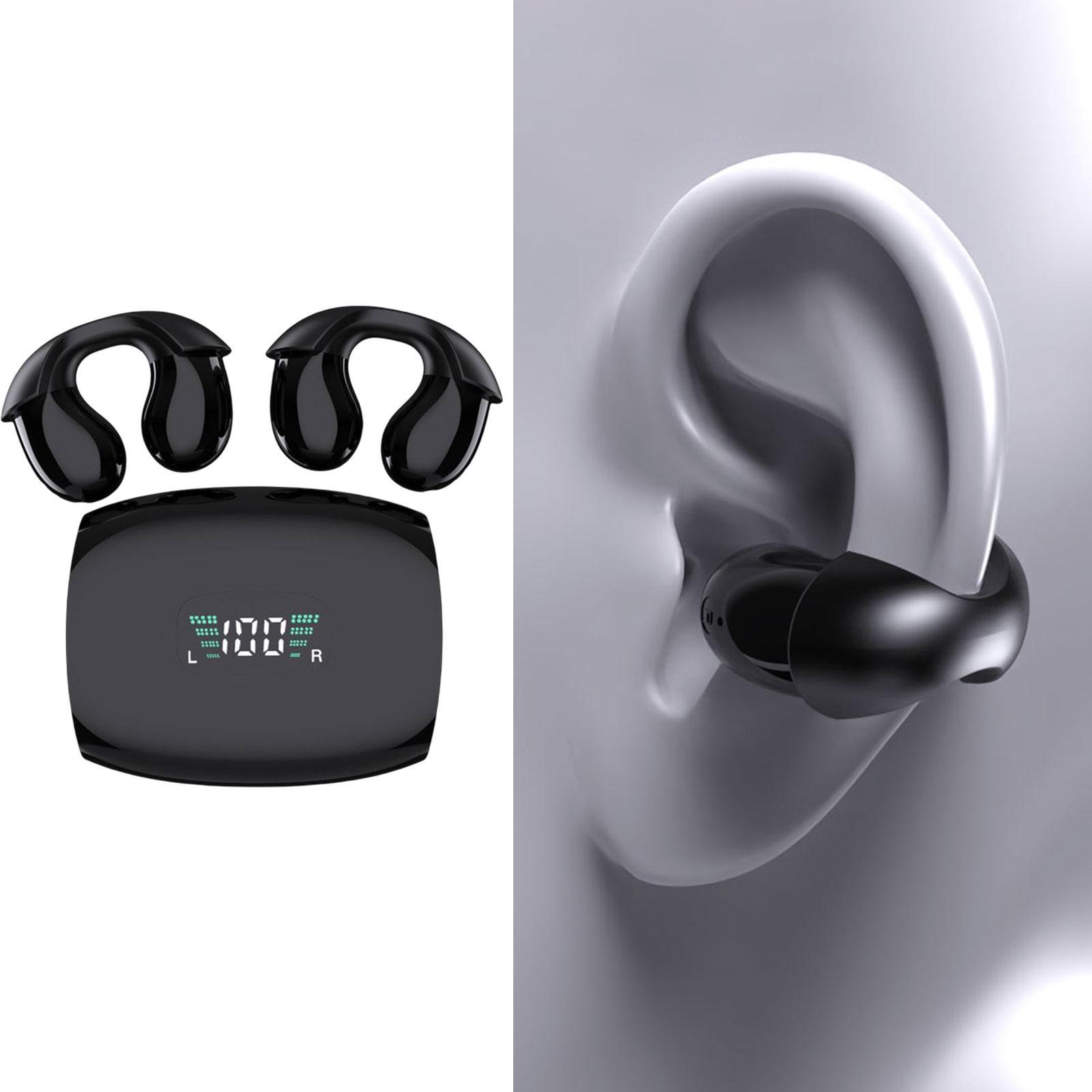 Ear Clip Headphones Touch Control Mini Clip on Earphones for Workout Outdoor