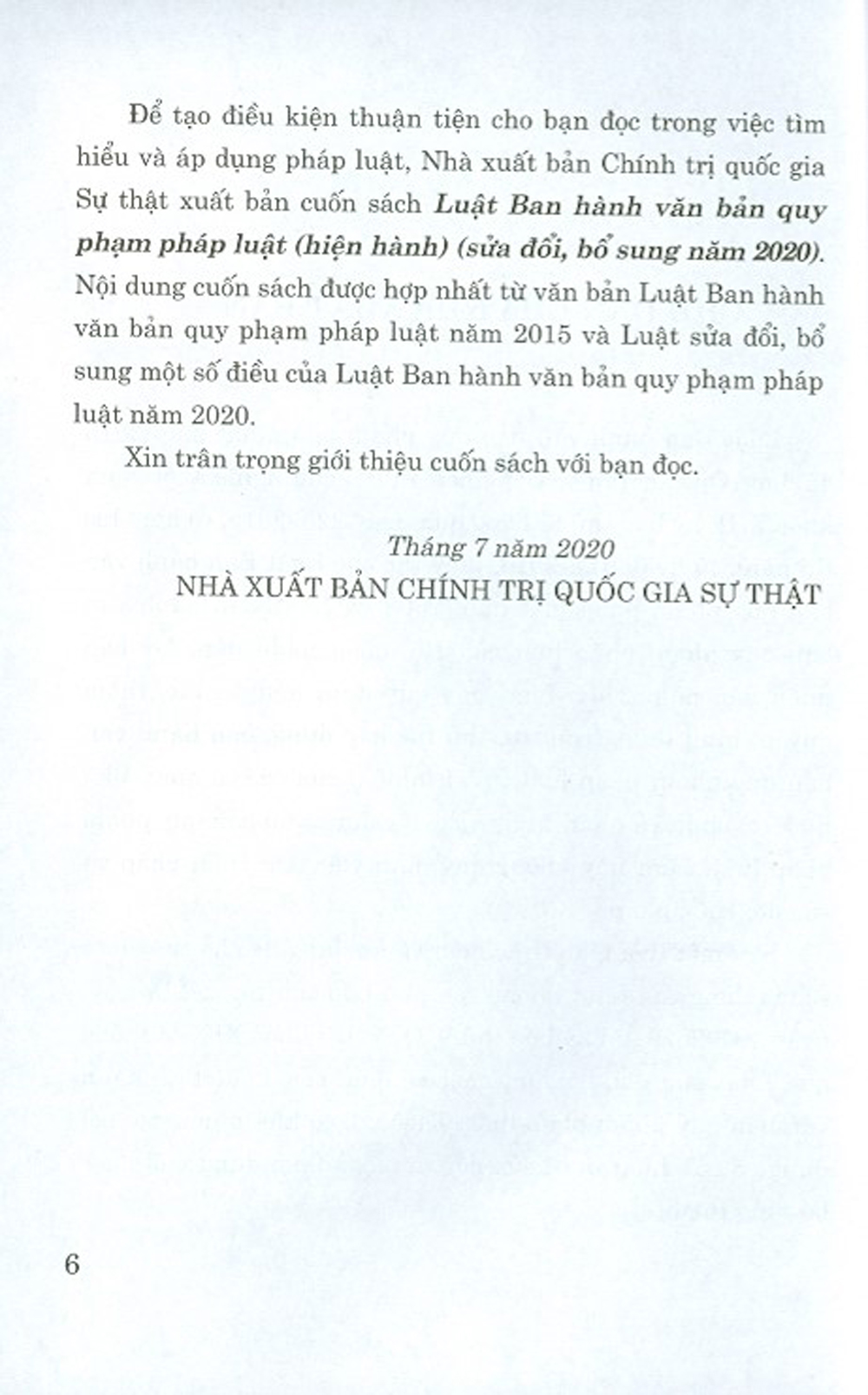 Luật Ban Hành Văn Bản Quy Phạm Pháp Luật (Hiện Hành) (Sửa Đổi, Bổ Sung Năm 2020)