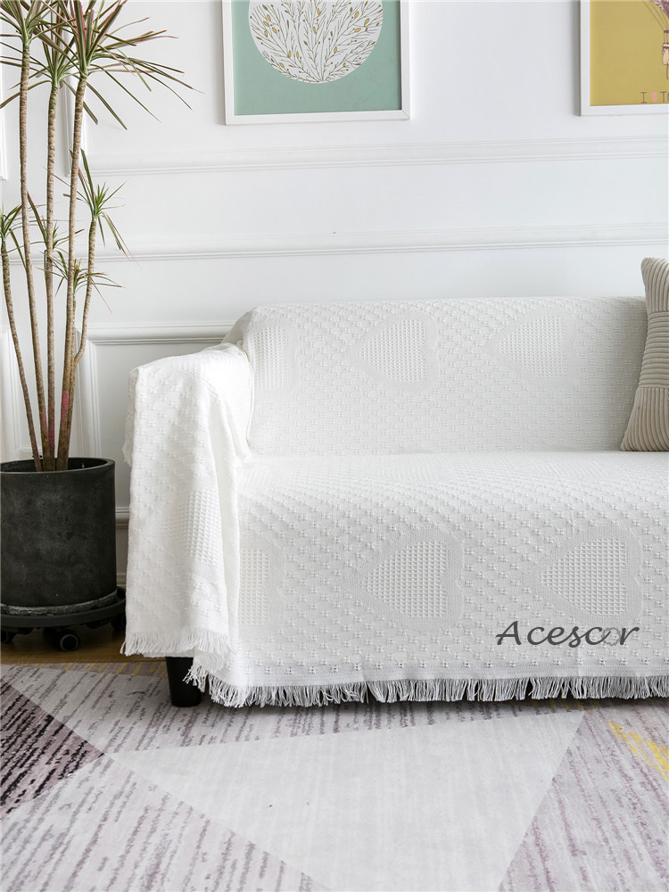 Thảm Trải Sàn, Chăn Sofa Phong Cách Bắc Âu Acescor BAW01 230x180 cm - Phong Cách Tối Giản, Thảm Trải Sàn Trang Trí Nhà Cửa, Homestay, Chung Cư, Trang Trí Phòng Khách, Thảm Trải Bàn, Thảm Phòng Khách, Thảm Phòng Ăn (Minimalist Nordic Sofa Cover Blanket)