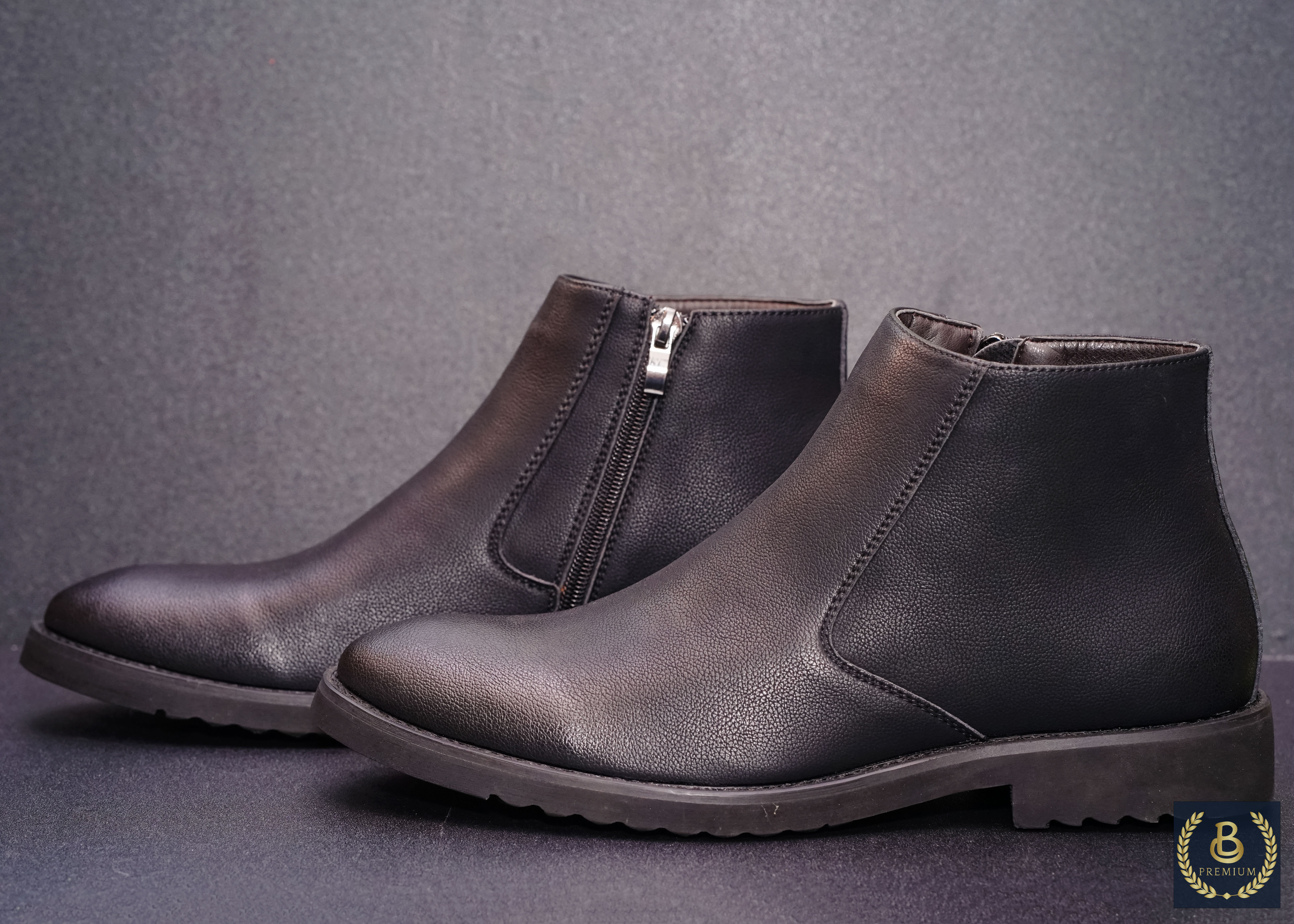 Giày Boots Zip đen (Chelsea Boots Zip)