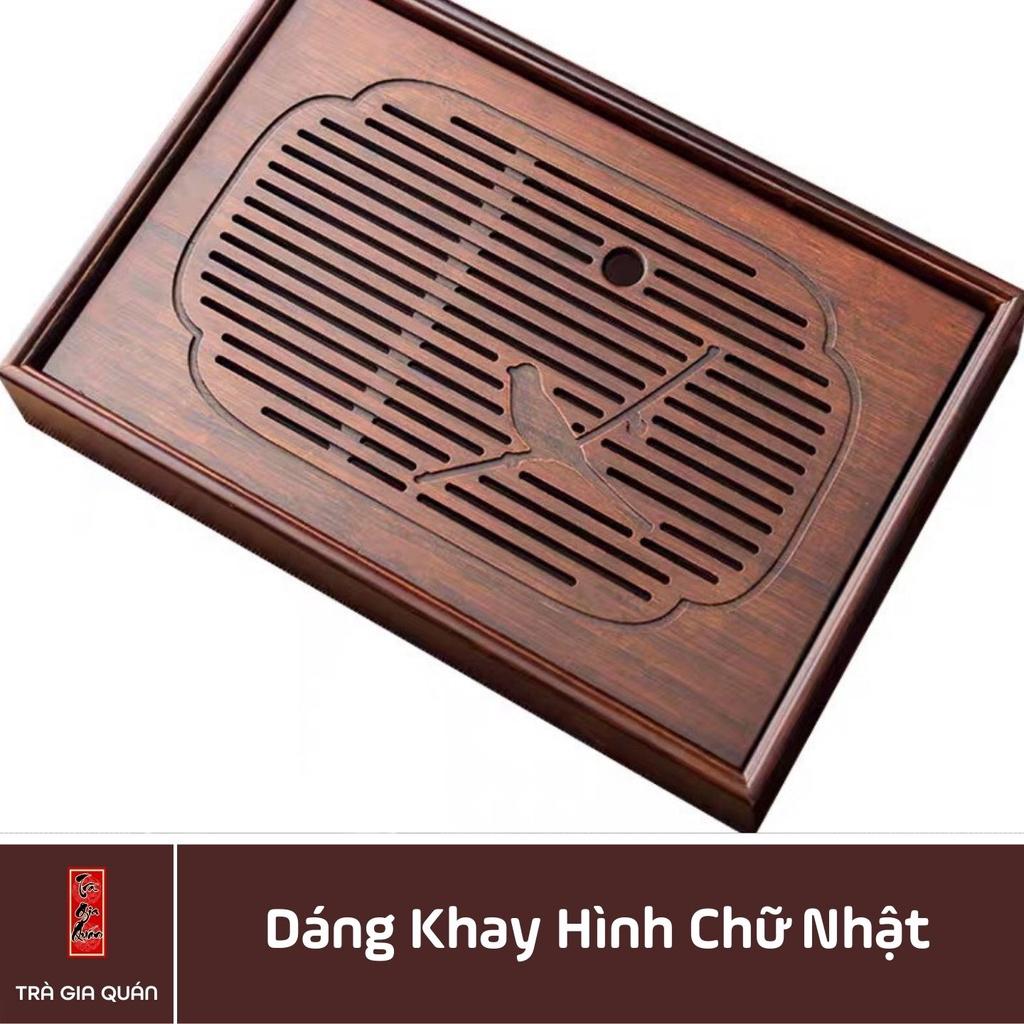 Khay Trà Tre Cao Cấp Chữ Nhật Lớn Kích Thước 50*33*6.8 KT 26